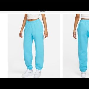 NWT Nike women’s sweatpants size Large. Beautiful blue.